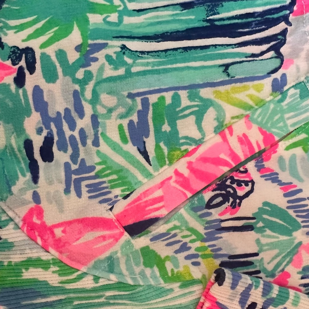 Lilly Pulitzer Fletcher Popover Pullover Sweatshirt “Salt in the Air" print - Picture 9 of 12